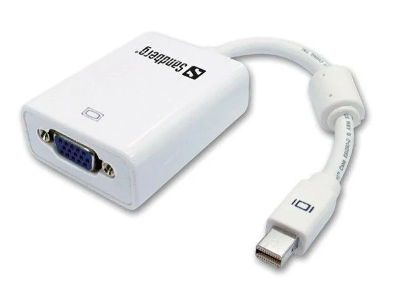 Główne zdjęcie produktu mini DisplayPort - VGA adaptér, SANDBERG