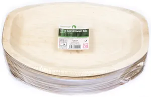 Naturesse miska z liści palmowych 35x23x13,5 cm [25 szt.]