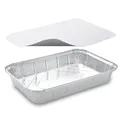 Pojemnik (ALU) prostokątny 315 x 215 x 43 mm 2000ml + pokrywka [10 zestawów]