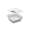 Pojemnik (ALU) prostokątny 158 x 158 x 34 mm 560ml + pokrywka [5 zestawów]
