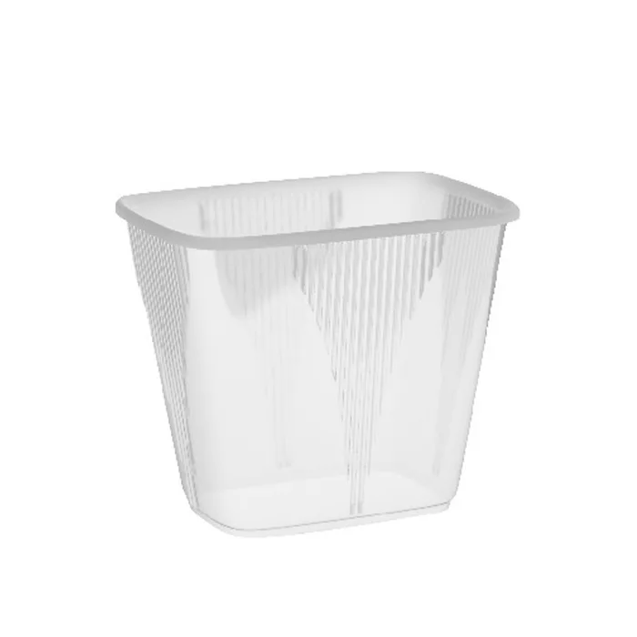 Główne zdjęcie produktu Miska hranatá průhledná 500 ml (PP) [1000 ks]