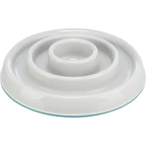 Miska do powolnego karmienia, okrągła, 0,45 l/o 23 cm, tworzywo sztuczne/TPR, szara