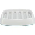 Miska do powolnego karmienia, kratka, 0,25l/21×14 cm, plastik/TPR, szara