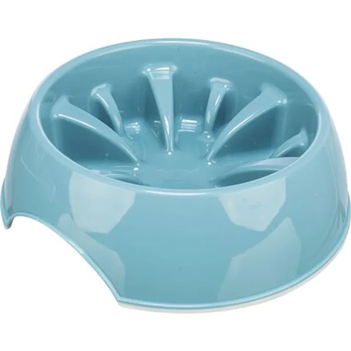 Główne zdjęcie produktu Miska k pomalému krmení, design slunečnice, plast/TPR 0,8 l/ o 20 cm