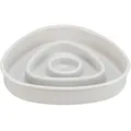Miska do powolnego karmienia, kształt trójkąta, 0,35l/15×15 cm, tworzywo/TPR, szara