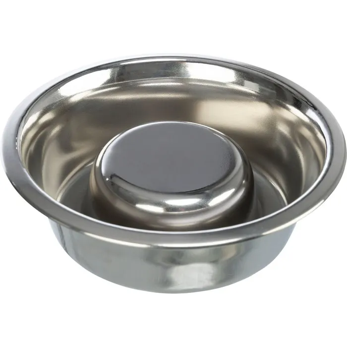 Główne zdjęcie produktu Miska k pomalému krmení, nerez 1,5 l/o 24 cm