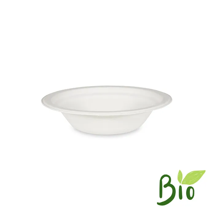 Główne zdjęcie produktu Miska kulatá BIO cukrová třtina 300 ml, průměr 15 x 4,5 cm [50 ks]