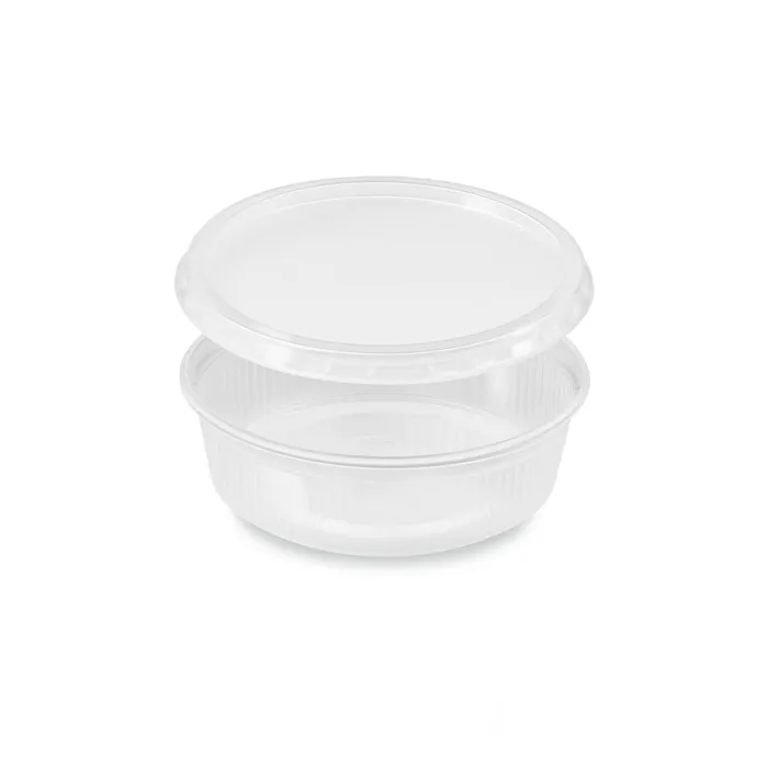Główne zdjęcie produktu Miska kulatá průhledná 125 ml + víčko (PP) [2 x 250 ks]