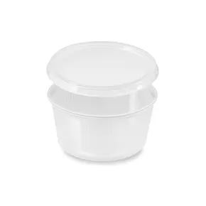 Pojemnik (PP) okrągły przezroczysty 250ml + przykrywka [250 zestawów]