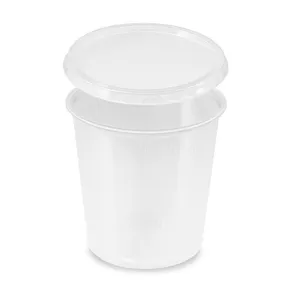 Pojemnik (PP) okrągły przezroczysty 500ml + przykrywka [250 zestawów]