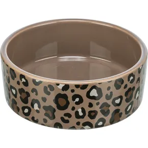 Miska LEO, ceramiczna, 2,5 l/ø 22 cm, wzór lamparcia