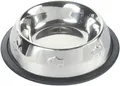 Miska ze stali nierdzewnej z gumą, motywem ryby 200ml/11cm