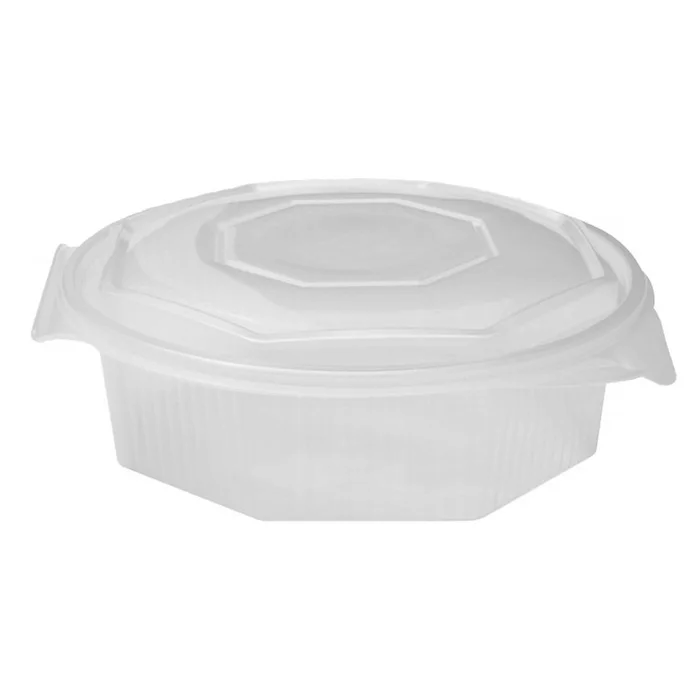 Główne zdjęcie produktu Miska osmiboká průhledná s víčkem 1500 ml (PP) [25 ks]