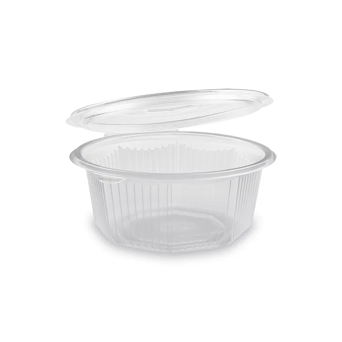 Główne zdjęcie produktu Miska osmiboká průhledná s víčkem 750 ml (PP) [50 ks]