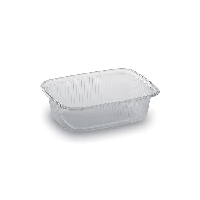 Główne zdjęcie produktu Miska (PP) hranatá průhledná 108 x 81 mm 150ml [100 ks]