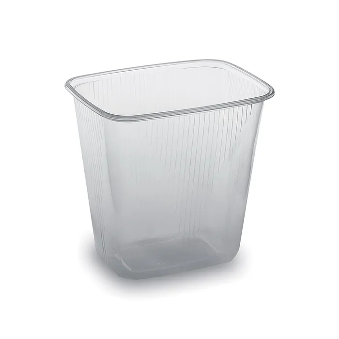 Główne zdjęcie produktu Miska (PP) hranatá průhledná 108 x 81 mm 500ml [100 ks]