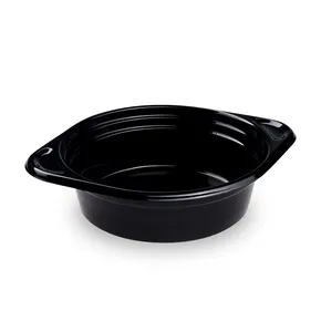 Pojemnik (PP) Reware Brunch wielokrotnego użytku czarny średnica 156 x 45 mm 500ml [12 szt]