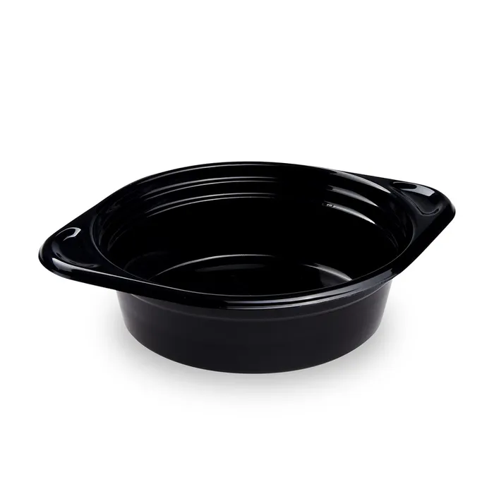 Główne zdjęcie produktu Miska (PP) Reware Brunch vratná černá průměr 156 x 45 mm 500ml [12 ks]