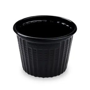 Pojemnik (PP) Reware Snack wielokrotnego użytku czarny średnica 115mm 520ml [25 szt]