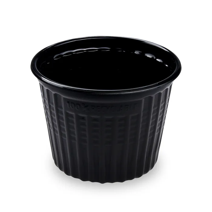 Główne zdjęcie produktu Miska (PP) Reware Snack vratná černá průměr 115mm 520ml [25 ks]