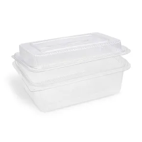 Pojemnik (rPET) z pokrywką prostokątny przezroczysty 1500 + 450 ml [50 szt]