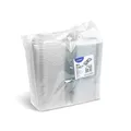 Następne zdjęcie produktu Pojemnik (rPET) z pokrywką prostokątny przezroczysty 250ml [50 szt]