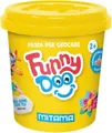 Modelína FUNNY DOO, zestaw 3 kolorów, 3x120 g, czerwony, niebieski, żółty, MITAMA 63848