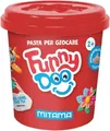 Modelína FUNNY DOO, zestaw 3 kolorów, 3x120 g, czerwony, niebieski, żółty, MITAMA 63848