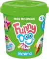 Modelína FUNNY DOO, zestaw 3 neonowych kolorów, 3x120 g, pomarańczowy, różowy, zielony, MITAMA 63849