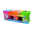 Modelína FUNNY DOO, zestaw 3 neonowych kolorów, 3x120 g, pomarańczowy, różowy, zielony, MITAMA 63849