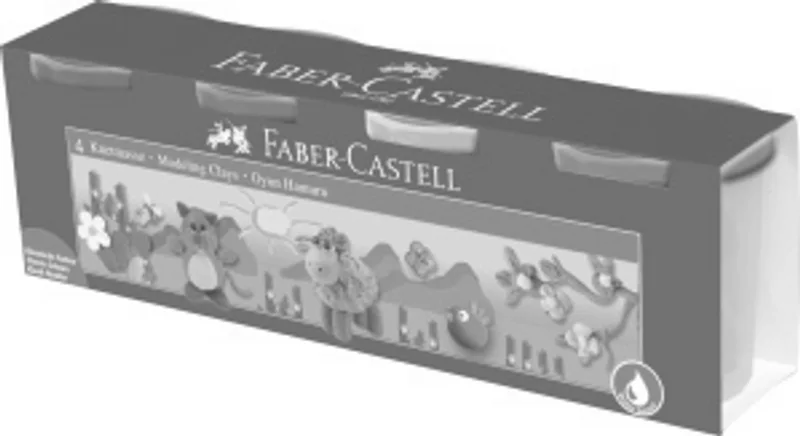 Główne zdjęcie produktu Modelovací hmota Faber-Castell 4 barvy