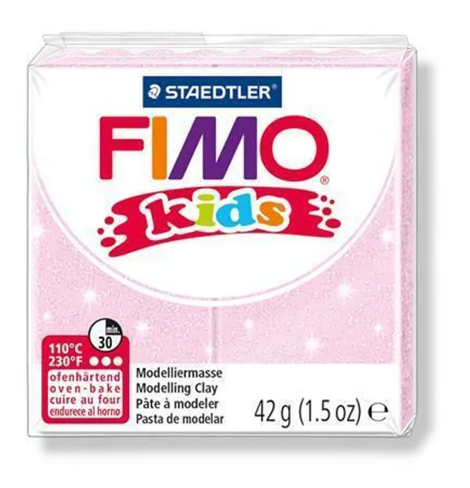 Główne zdjęcie produktu Modelovací hmota Fimo kids 42g perleťová růžová