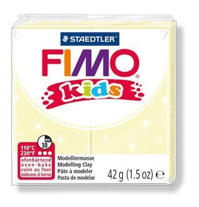 Główne zdjęcie produktu Modelovací hmota Fimo kids 42g perleťová žlutá