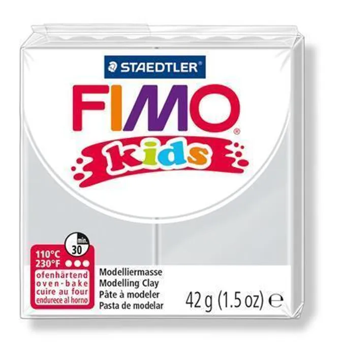 Główne zdjęcie produktu Modelovací hmota Fimo kids 42g světle šedá