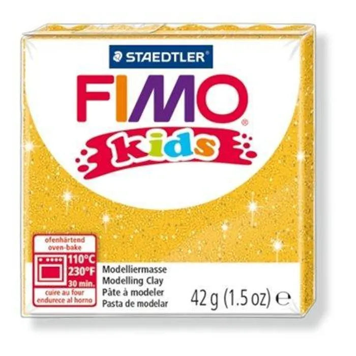 Główne zdjęcie produktu Modelovací hmota FIMO® kids 8030 42g zlatá se třyptkami