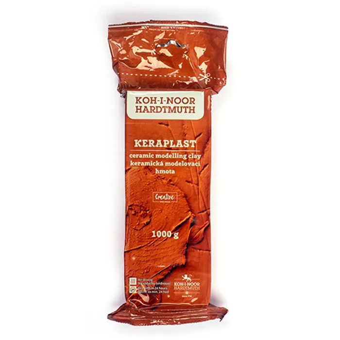 Główne zdjęcie produktu Modelovací hmota keraplast 131707 terra 1000g