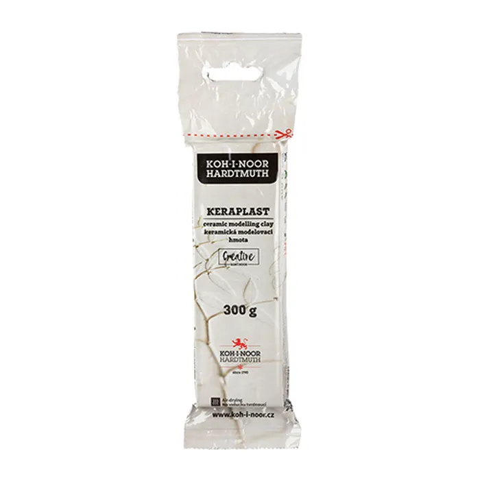Główne zdjęcie produktu Modelovací hmota keraplast 131708 bílá 300g