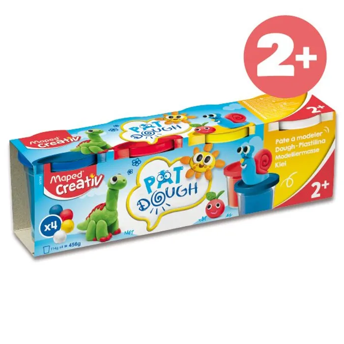 Główne zdjęcie produktu Modelovací hmota Maped Creativ 4 barvy, 120 g