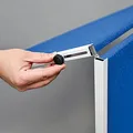 Następne zdjęcie produktu Tablica tekstylna moderacyjna niebieska 120x150cm - składana