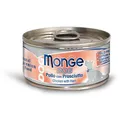 Następne zdjęcie produktu MONGE DOG NATURALNE mięso z kurczaka z szynką dla psów 95 g