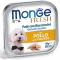 MONGE FRESH - pasztet i kawałki z kurczakiem 100 g dla psów
