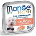 Następne zdjęcie produktu MONGE FRESH - pasztet i kawałki z łososiem 100 g dla psów
