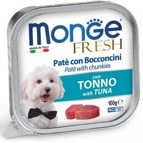 MONGE FRESH - pasztet i kawałki z tuńczykiem 100 g dla psów