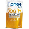 Następne zdjęcie produktu MONGE GRILL saszetka kurczak i indyk dla psów 100 g