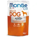 Następne zdjęcie produktu MONGE GRILL SENIOR worek z kaczką dla starszych psów 100 g