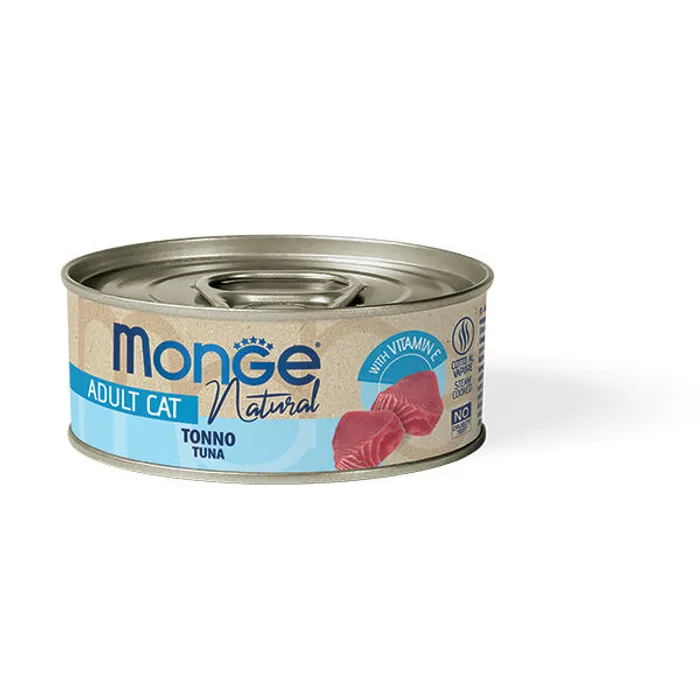 Główne zdjęcie produktu MONGE NATURAL atlantický tuňák pro kočky 80 g