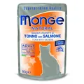 Następne zdjęcie produktu MONGE NATURALNY tuńczyk kieszonkowy w galarecie z łososiem dla kotów 80 g