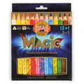 Wielobarwne kredki "Magic 3408", zestaw 12+1 różnych kolorów, trójkątne, KOH-I-NOOR