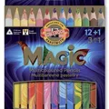 Następne zdjęcie produktu Wielobarwne kredki "Magic 3408", zestaw 12+1 różnych kolorów, trójkątne, KOH-I-NOOR