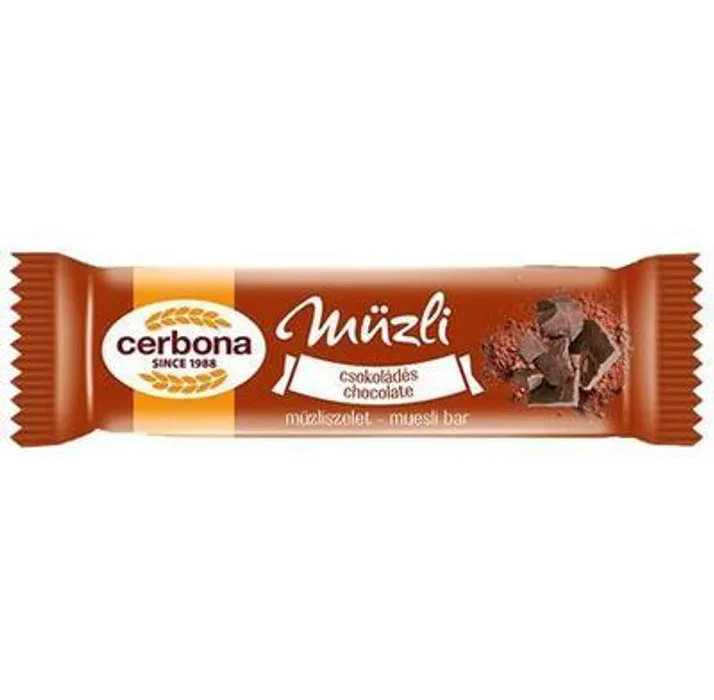 Główne zdjęcie produktu Müsli tyčinka, čokoláda, CERBONA